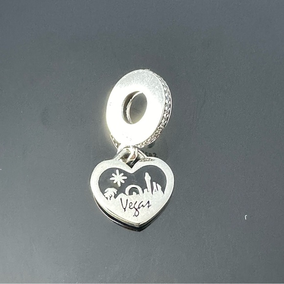 Pandora Las Vegas No Place Like Charm 925 Ale Silver with CZ With Gift Box #191 - Picture 2 of 6